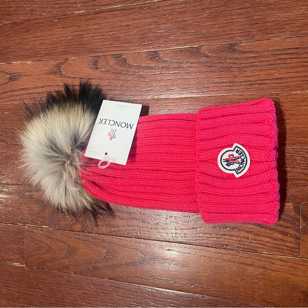 Moncler Pink Beanie